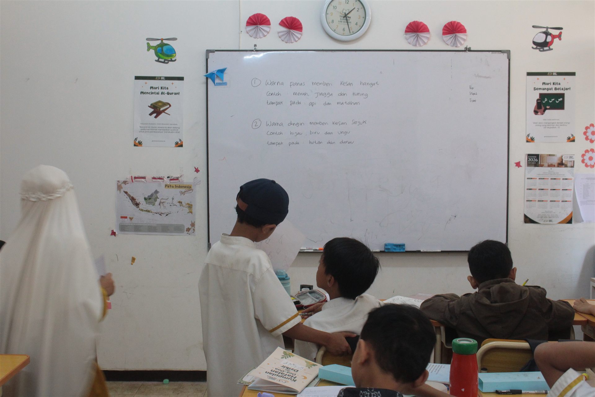 Suasana kelas aktif di Tarbiyah Sunnah Lab School